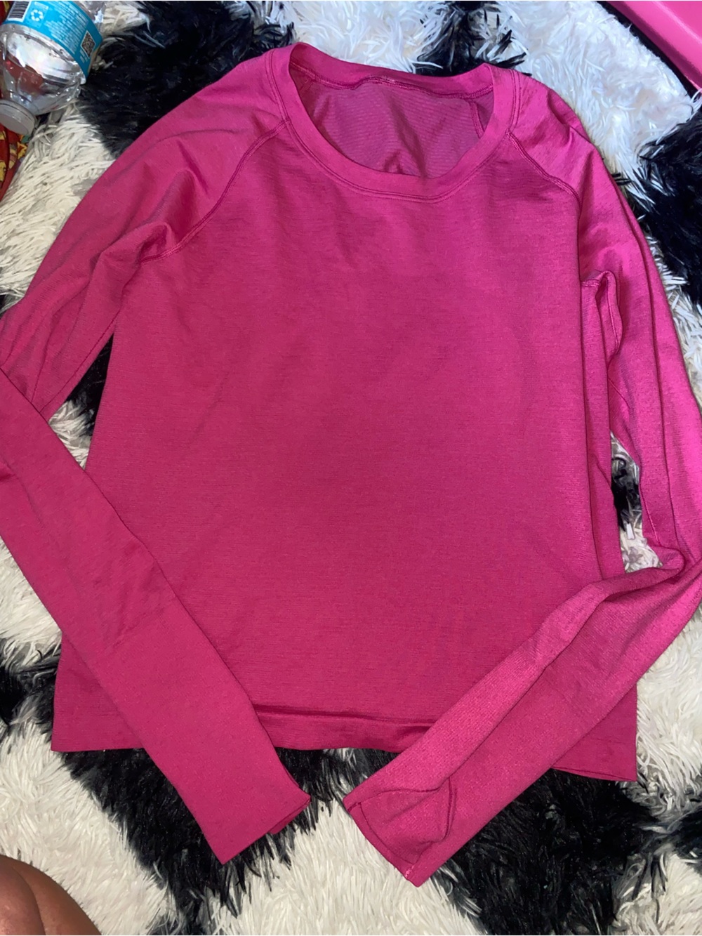 lululemon athletica Long Sleeve Crew Top - Fuchsia Pink
